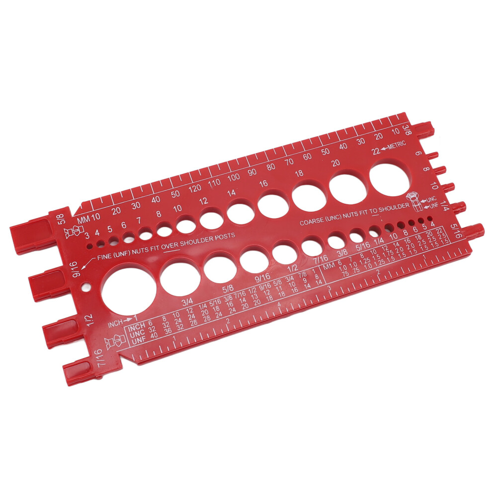 Compact Abs Nut Bolt Thread Gauge: Enhance Assembly Work Efficiency 9301348840596