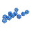 Role Playing Tabletop Dice Set 10PCS Blue 20-Sided Lightweight Polyhedral Dices 16