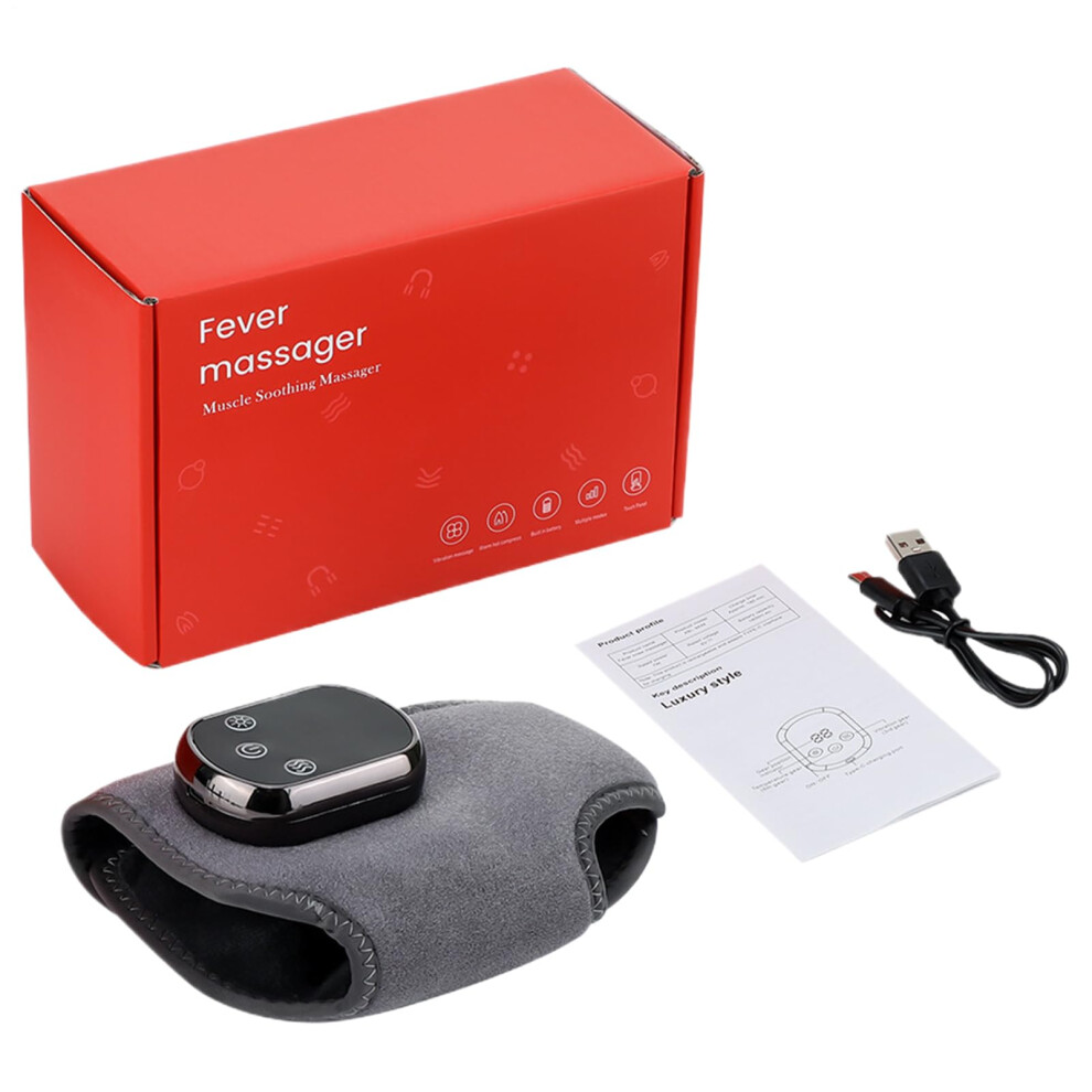 Electric Heated Ankle Wrap With 3 Vibration Modes, 5 Heating Levels, USB Rechargeable Ankle Heating Pad For Foot Massager