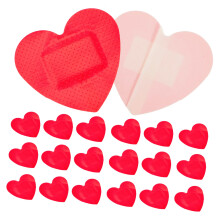 Heart Shaped Hemostatic Patches 50 Pcs Pack, Air Permeable Wound Care Bandages, Strong Adhesion, Household Use