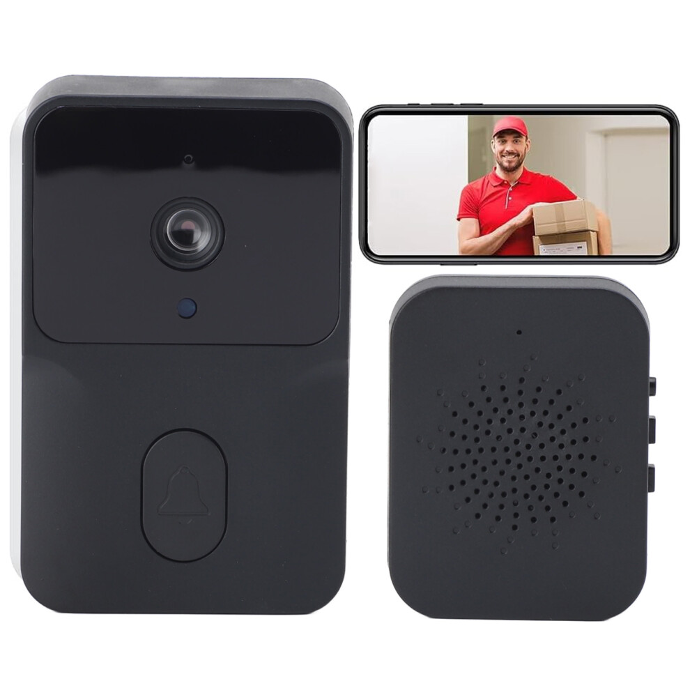 Wireless Hd Night Vision Doorbell Camera 85 Intercom Black 8721348841606