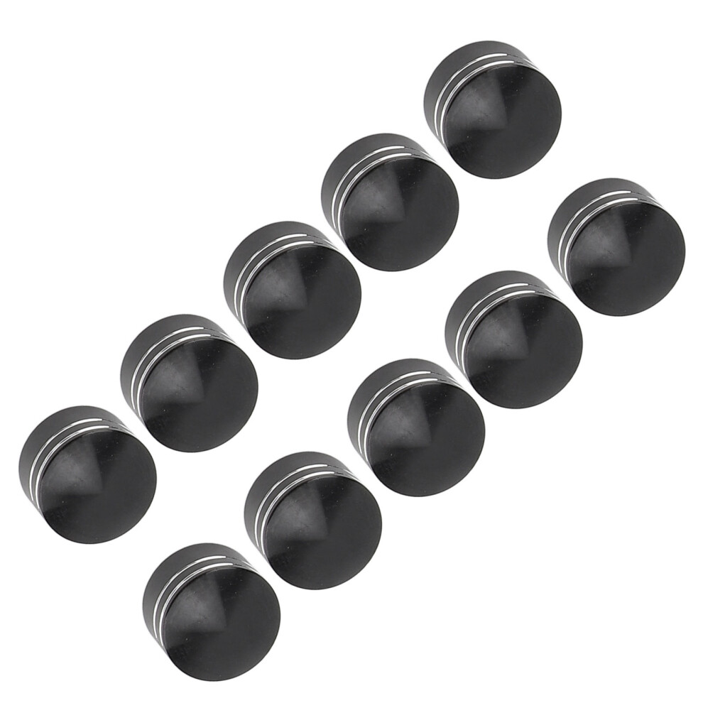 10Pcs Cnc Aluminum Motorcycle Head Bolt Cap Cover, 9Mmâ12Mm Black 6931348842523