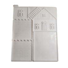 High Quality Silicone Fence House Mold for Artistic Cement and