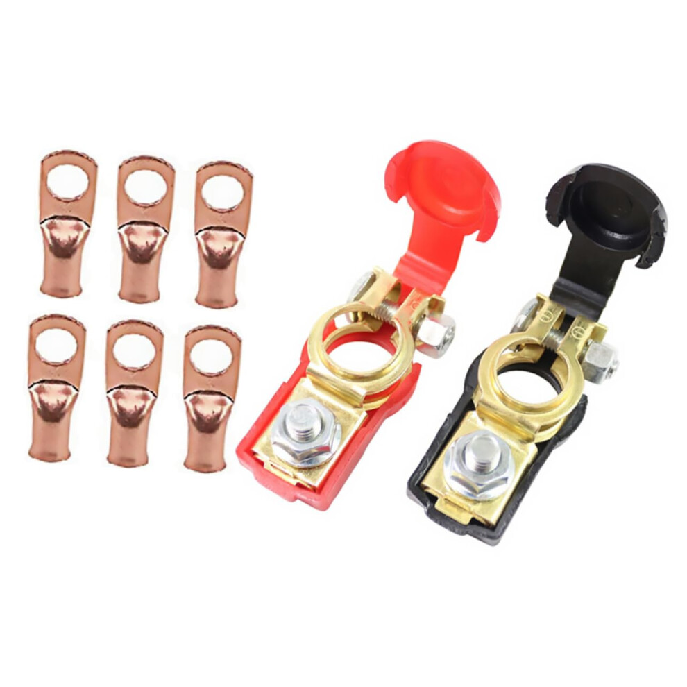Car Battery Terminal Clamp Kit Zinc Alloy Connectors Quick Release Easy Installation Compatible With Standard Terminals 6038364293930
