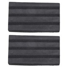 2Pcs Light Weight Bass Drum Hoop Guard Pads Rubber Bass Drum