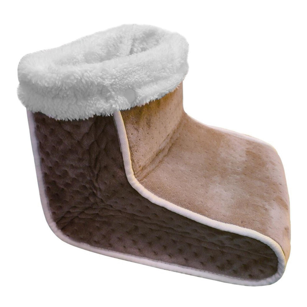 Brown Electric Foot Warmer With 6 Temperature Levels And 4 Timer Settings, Color, Uk Plug, Heated Feet Warmer For Home Use