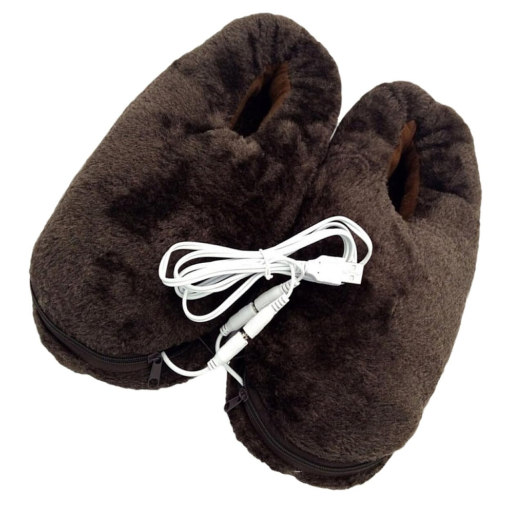 USB Electric Heating Shoes One Pair Fast Heating Foot Warmers For Winter Comfort Home Office Dorm Safe Reliable Footwear