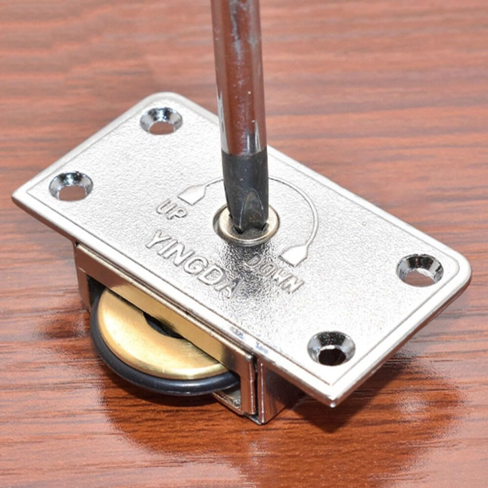 Sliding Door Wheel Pulley For Wardrobe And Closet, Adjustable Smooth Operation, Heavy-Duty Steel, 2-Inch Size 9084446843163