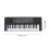 Teclado infantil de 37 teclas 16.1x5.9in Micrófono USB/3xAA 2