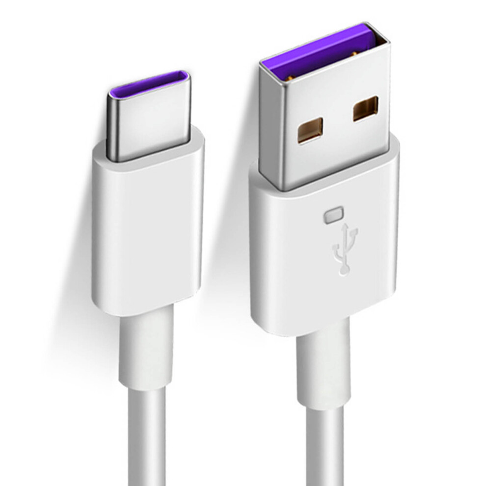 1M Data Cable 5A Type C Fast Charging Cable White 8320539082509