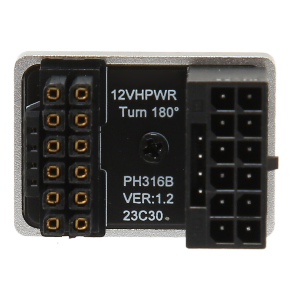 Atx 16Pin Male To 16Pin Female 180 Degree Angled Silver 8320539082868