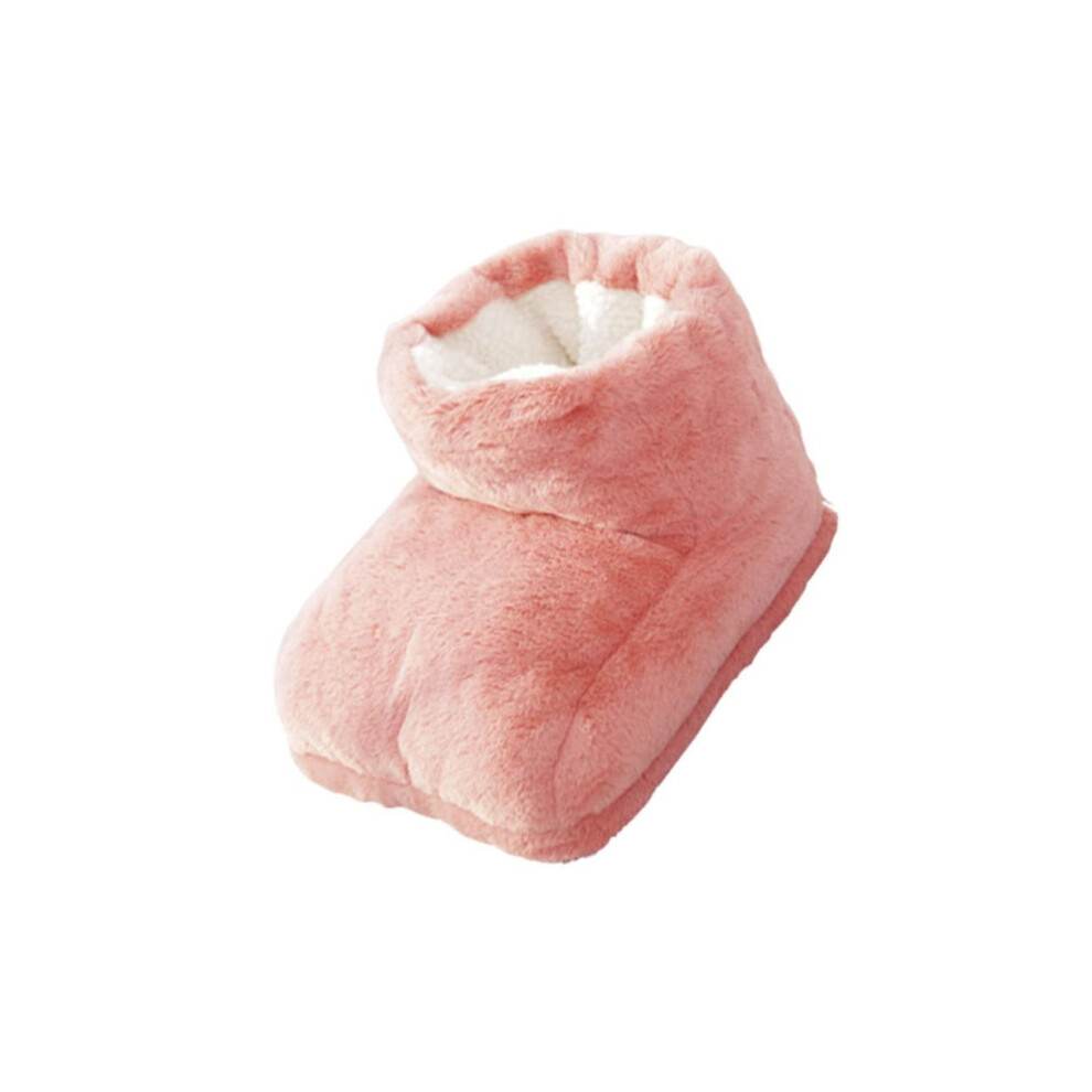 USB Plush Shoes Winter Foot Heating Slipper Electric Heated Fuzzy House Slippers Pink USB Warm Foot Warmer Mat