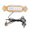 Pickup a sei corde bobina singola pre-cablato giallo perla 2