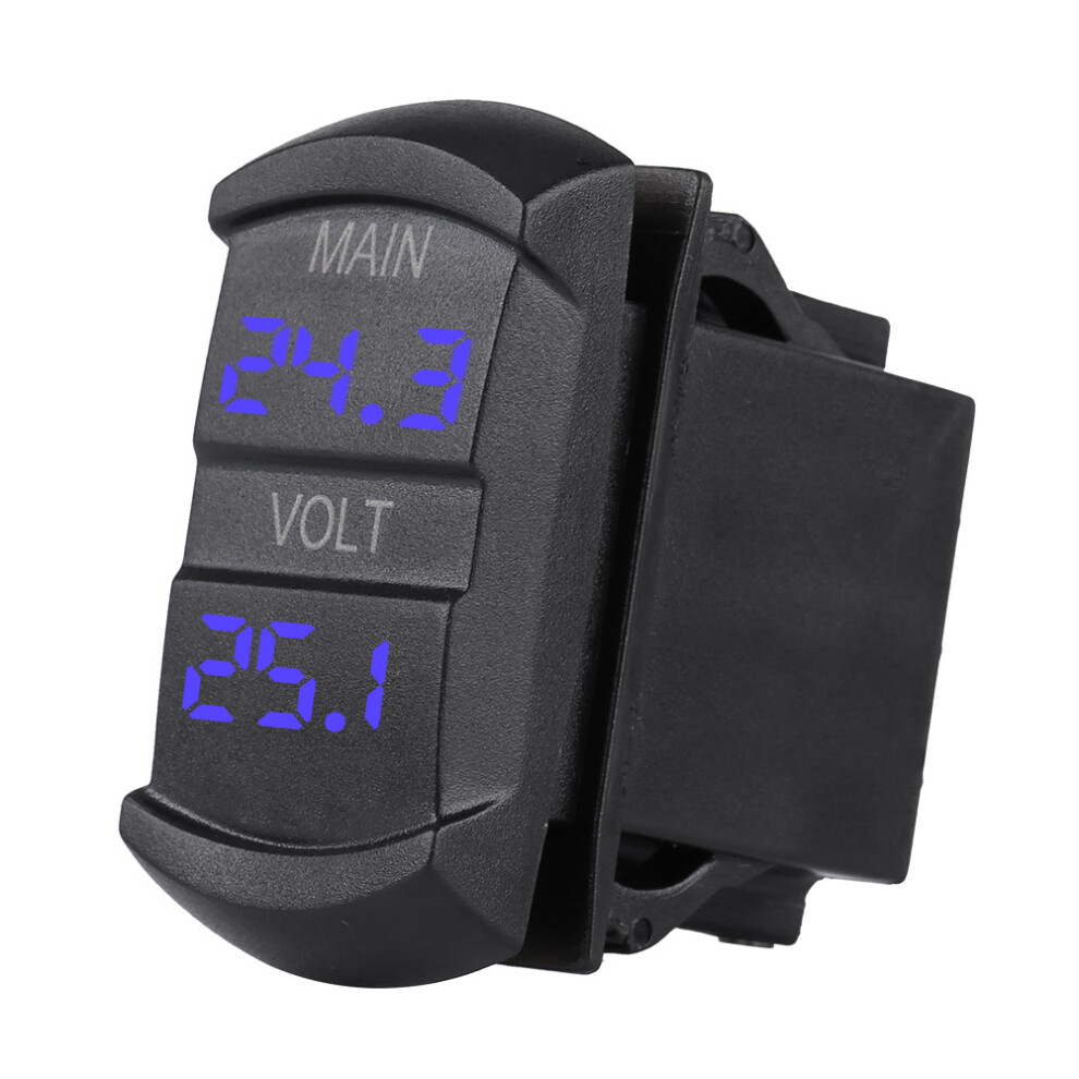 Car Dc 10V-60V Led Digital Dual Voltmeter Blue 8320539083315