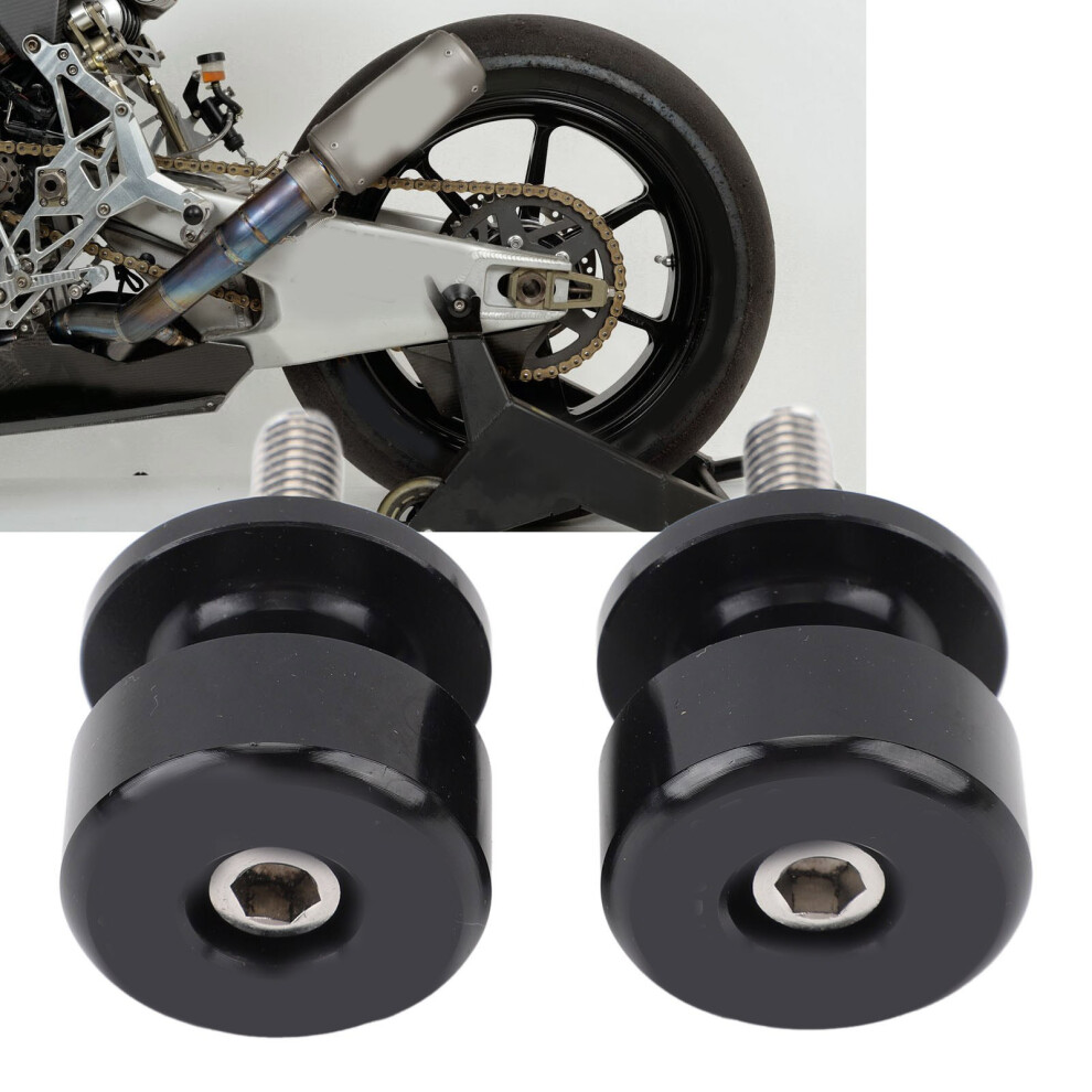 Motorcycle Swing Arm Spools Slider M8 Cnc Aluminum For Street & Dirt Bikes Black 9421348850194