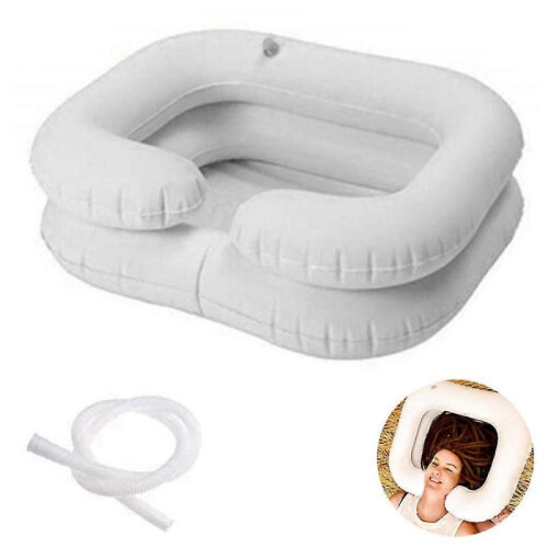 1 Pcs Inflatable Shampoo Basin for Bedside,shampoo Tub for Locs