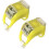 Bicycle Light Front and Rear Silicone LED Waterproof Headlight Tail Light Tall, 2 Pack, Yellow 10