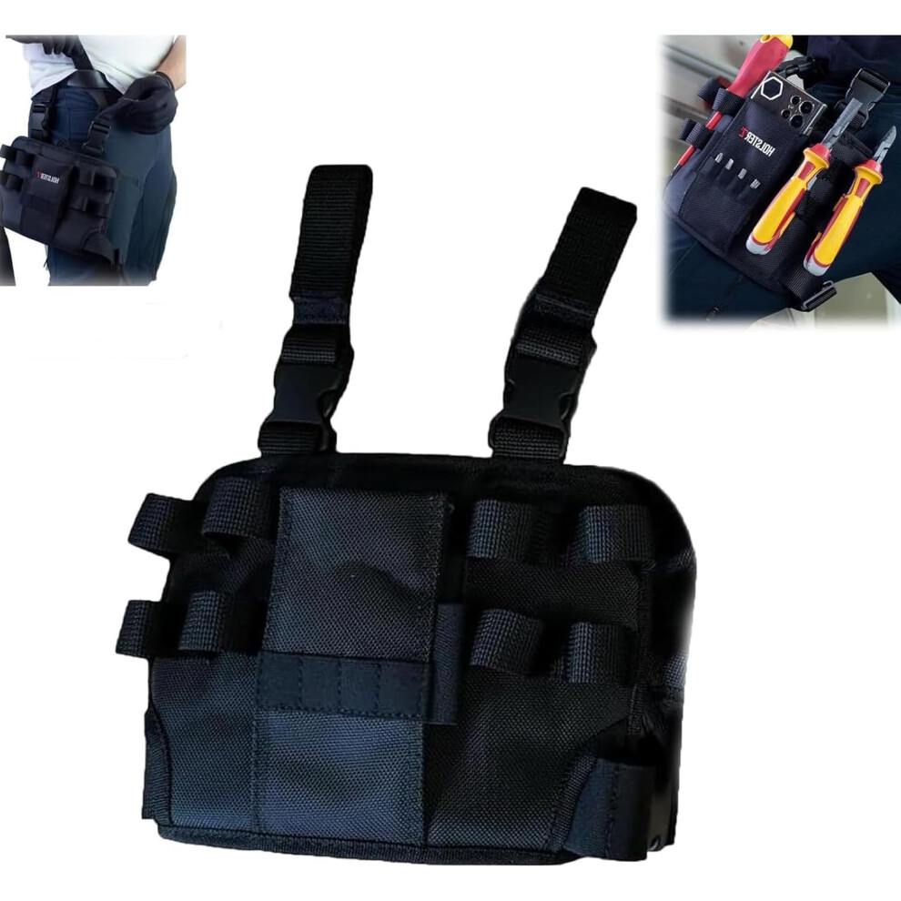 Leg Tool Pouch With Belt Clip And Adjustable Leg Strap, Multifunctional Tool Holster For Carpenters And Electricians 6447073587122