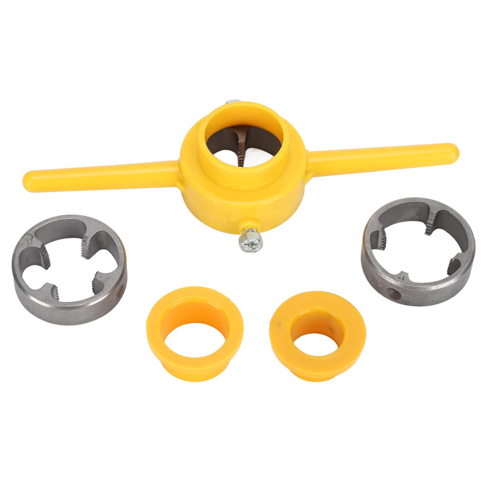 Pipe Threader Durable Manual Pipe Threading Kit With Molds Shells For Pvc Npt Plastic Pipes 1/2 Inch To 2 Inch 6038364295798