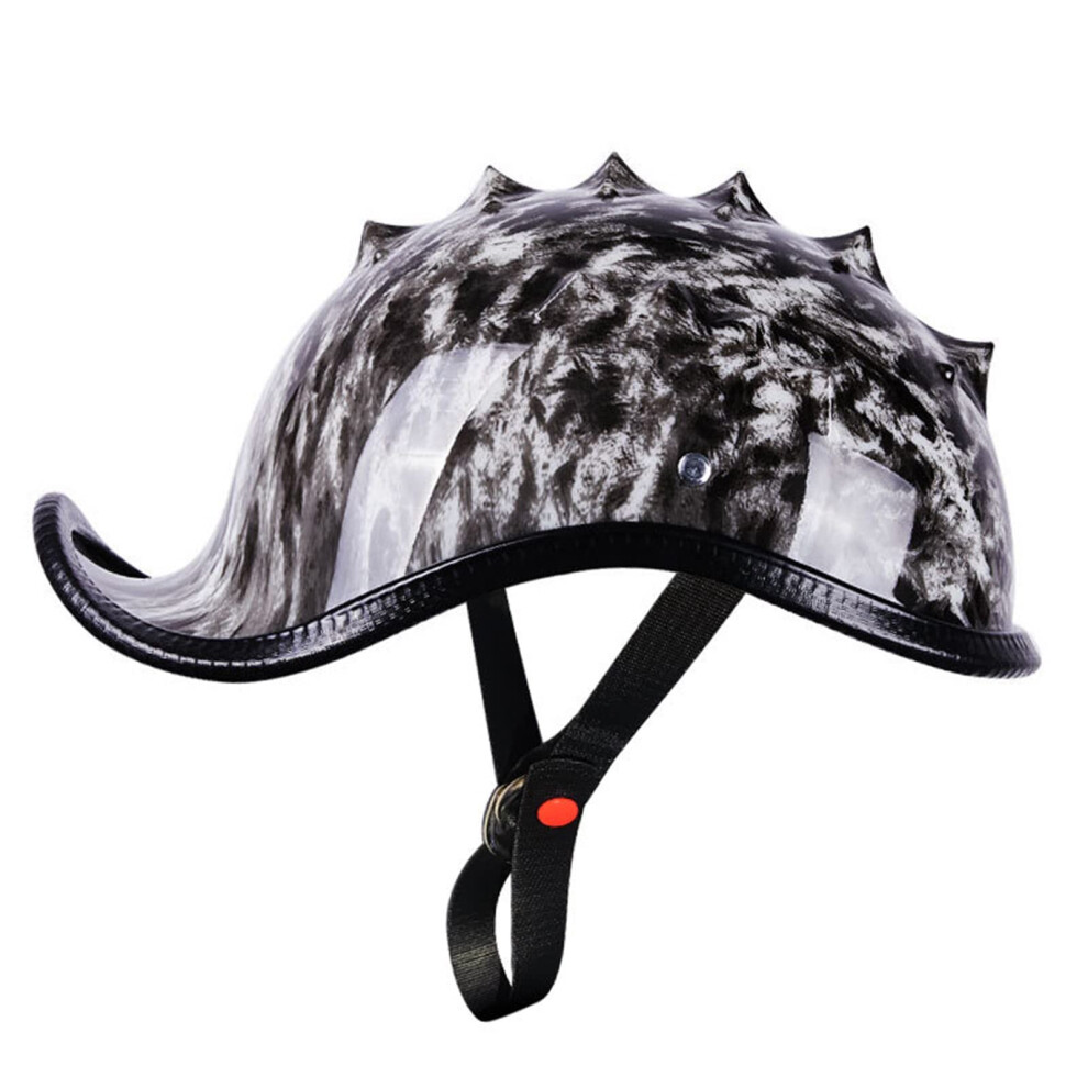 Motorcycle Half Helmet For Adults, Adjustable German Style Half Face Helmet, Ece Certified Lightweight Cycling And Skateboard Helmet 6038364295958