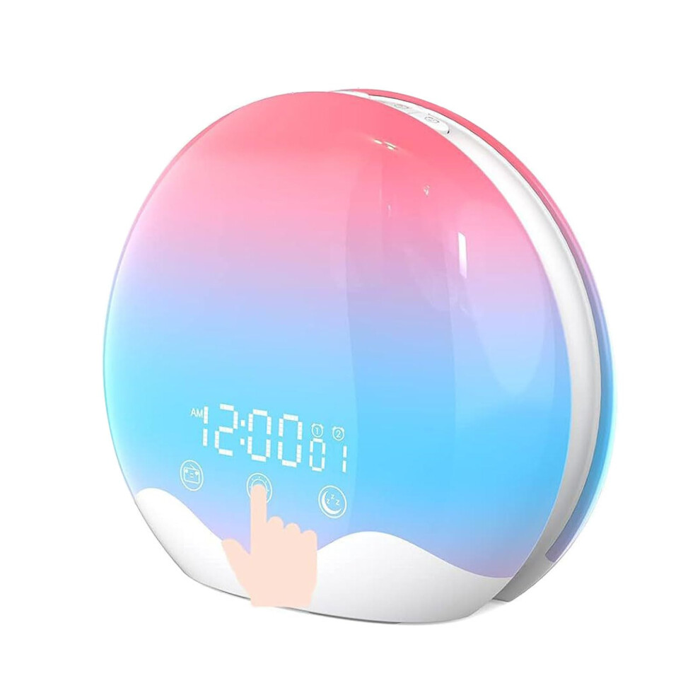 Digital Wake Up 12-Color Sunrise Simulation Lamp For Natural Wake Up Experience Light