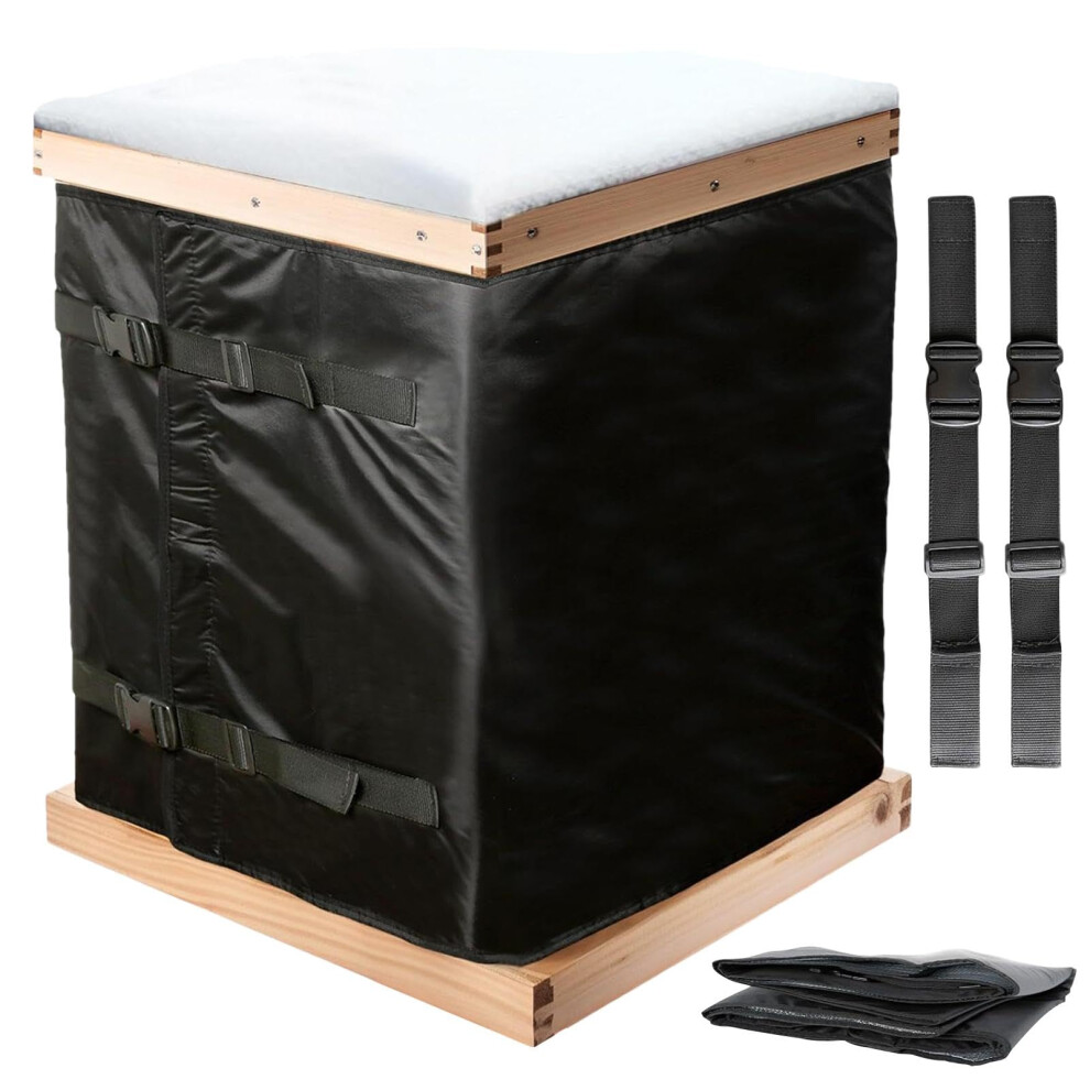 Winter Bee Hive Wrap - Waterproof Insulation Cover, Windproof Beehive Protector for Beekeeping Supplies, 4-Frame Size-image-OPC-PKF2X2Y-NEW