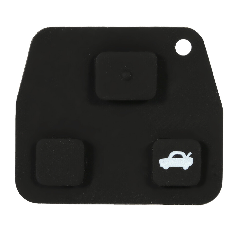 3 Button Remote Auto Car Key Fob Case Shell Rubber 8320539084503