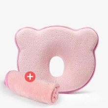 Baby Head Shaping Pillow, 3D Memory Foam Infant Pillow, Newborn Pillow