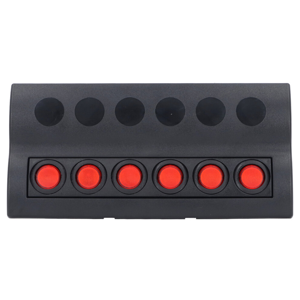 6 Gang Waterproof Marine Switch Panel Dc12v Alloy Abs For Rv Boat 9331348870972
