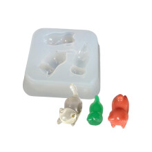 Three Cats Mold Epoxy Resin Crafts Mold Practical Jewelry