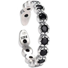Women 925 Sterling Silver Vintage Creative Ring Adjustable Open Ring Jewelry