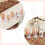 24Pcs Long Square French Flower Bows False Nail Set Press on 5