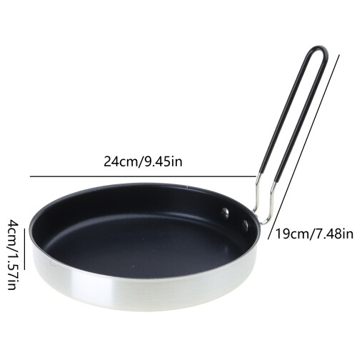 Folding Nonstick Frying Pans Portable Outdoor Cookware Light 2