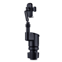 2 In 1 Car Cup Holder Phone Mount Adjustable Vehicle Cup Holder with Phone Stand