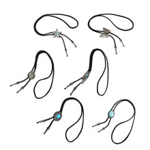 6Pcs Classical Western Bolo Ties Cowboy Outfit Jewelry