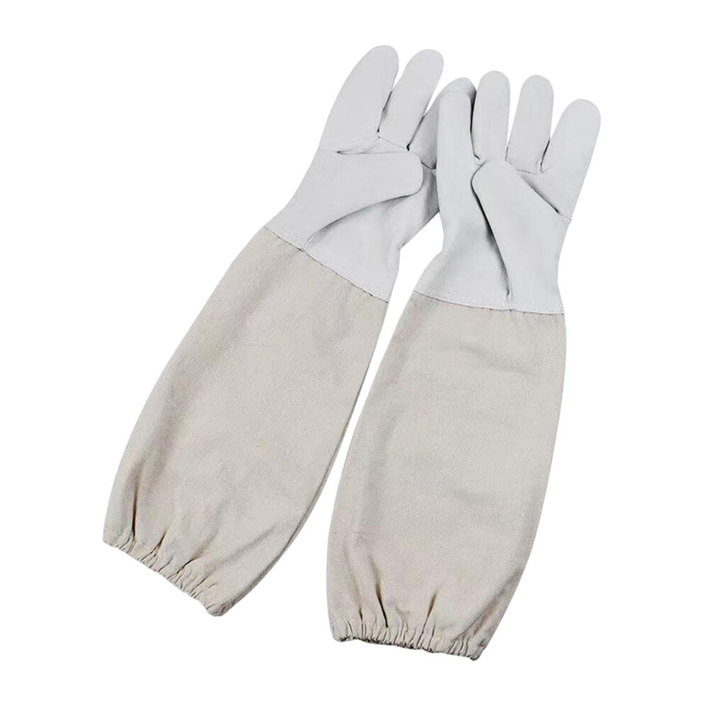 Premium Beekeeping Gloves Large Size, Heavy-Duty Leather, Sting-Resistant, Durable Hand Protection for Beekeepers-image-OPC-PKF2YFM-NEW