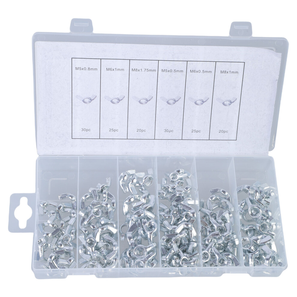 150Pcs Steel Nut Selection Multiple Size Fastening Nut Home 7627000061478