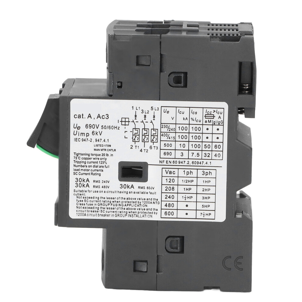 3P Motor Circuit Breaker 1.6-2.5A Ac690v Push Button Control And Safety Switch 3711348876789