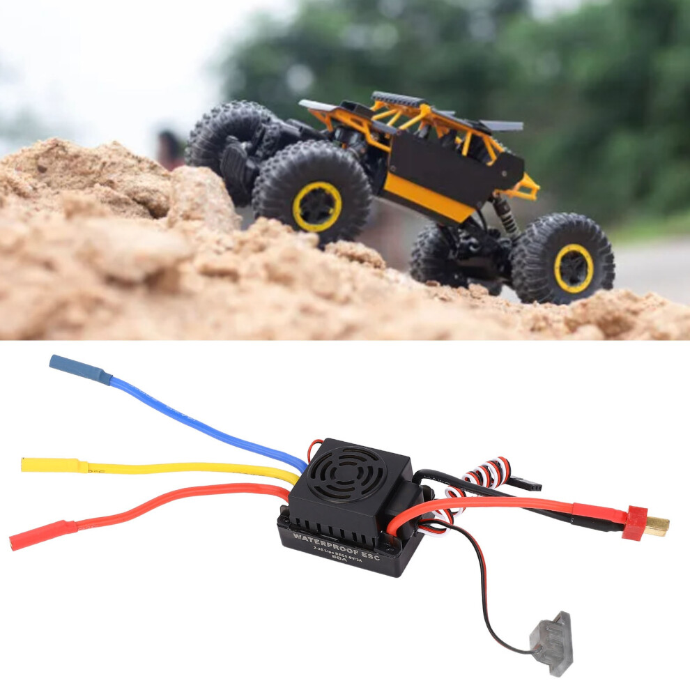 Brushless Esc 60A For 1/10 Rc Car Boat Waterproof Noninductive 9371348876994