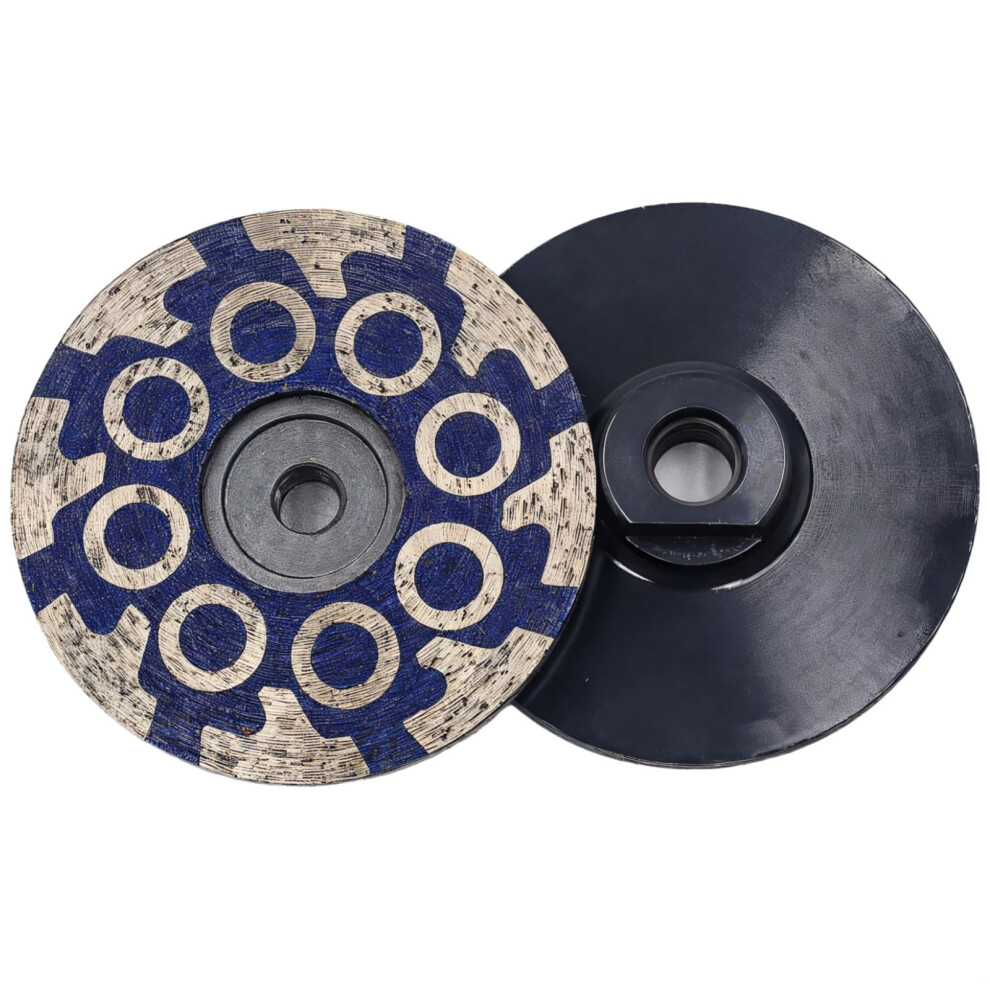 Cup Wheel 4 Inch For Angle Grinder, M14 And 5/8-11 Arbor, Coarse Grit For Polishing Marble, Granite, Engineered Stone 6038364297822
