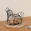 (Black, one-size) Chicken Design Egg Storage Basket, 1 Count Portable Egg Storage Container, Egg Holder, Storage Organizer for Home Kitchen 1