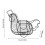 (Black, one-size) Chicken Design Egg Storage Basket, 1 Count Portable Egg Storage Container, Egg Holder, Storage Organizer for Home Kitchen 5