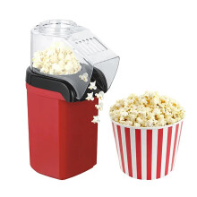 Electric Popcorn Machine 850W Mini Popcorn Maker With Protecting Mask Quick-Heat Technology Non-Stick Coating 2-Minute Popcorn