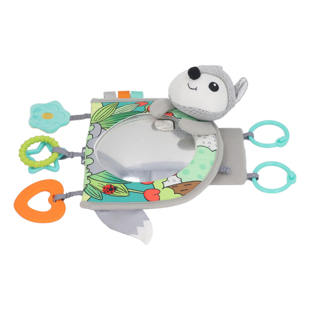 Infant Mirror Car Toy: Soft Fabric with Adjustable Hanging Toys