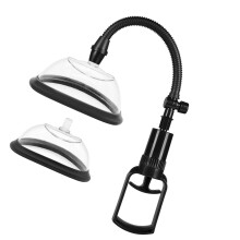 Manual PVC Silicone Pussy Pump for Enhanced Pleasure, 215mm Hose