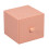 Stackable PS Desktop Storage Box with Drawer, Orange, 9.4x9.1x8.3cm 10