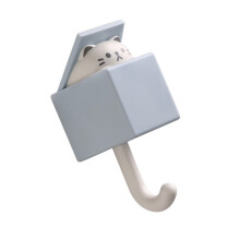 Model Cat Grigio-Blu Gancio da parete ABS 3,3 libbre, 4,1 x 2,0 pollici
