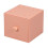Stackable PS Desktop Storage Box with Drawer, Orange, 9.4x9.1x8.3cm 2