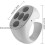 Fingertip Page Turner Wireless Remote Control for iOS Smartphones, Durable Design, White Color, Compact Size 3