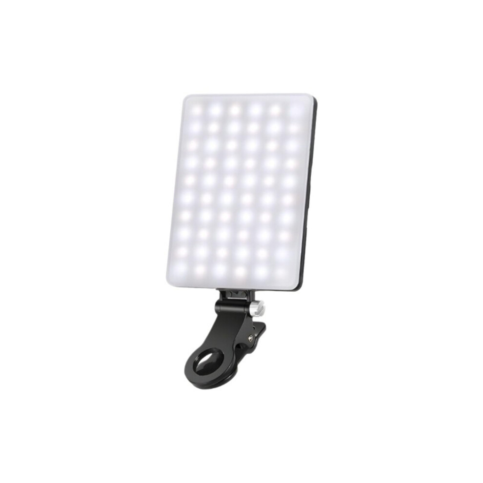 Led Portable Selfie With Dimmable Brightness, Rotatable Clip-On Design, Rechargeable For Phone And Laptop Photography Light 9016109773234